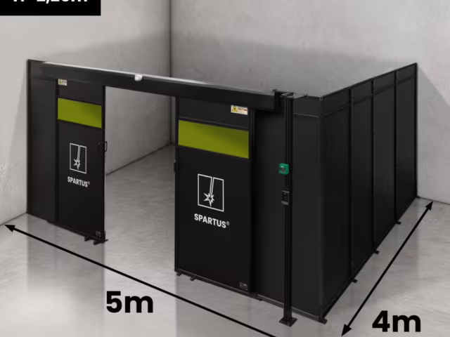 Spartus Modułowa cela for welding laser 5000x4000x2250 - układ L (2 ściany)