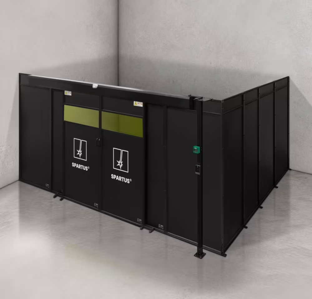 Spartus Modułowa cela for welding laser 5000x4000x2250 - układ L (2 ściany)