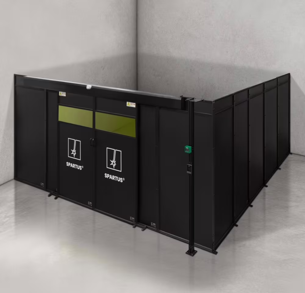 Spartus Modułowa cela für Schweißen Laser 5000x5000x2250 - układ L (2 ściany)