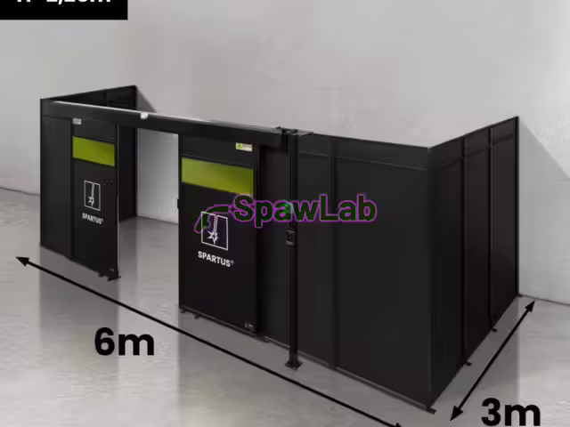 Spartus Modułowa cela for welding laser 6000x3000x2250 - układ U (3 ściany)