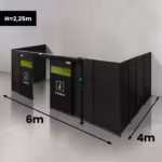 Spartus Modułowa cela für Schweißen Laser 6000x4000x2250 - układ U (3 ściany)