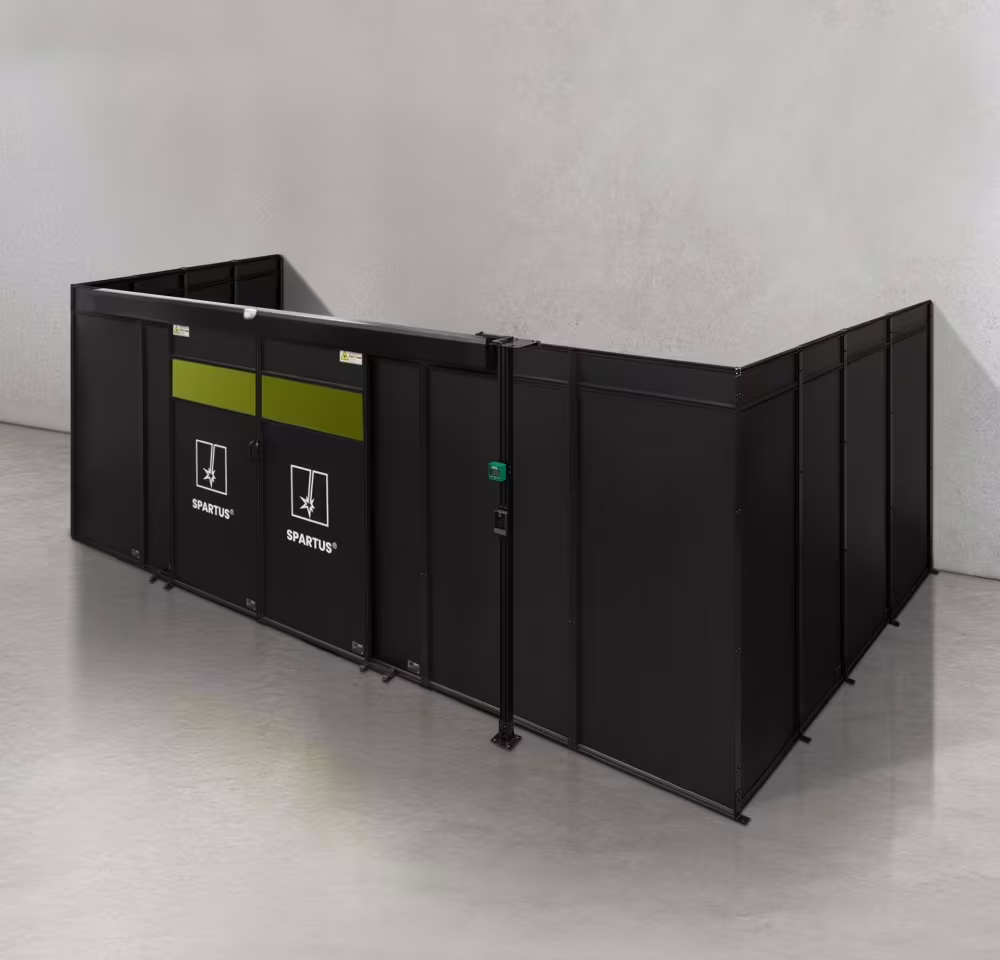 Spartus Modułowa cela für Schweißen Laser 6000x4000x2250 - układ U (3 ściany)