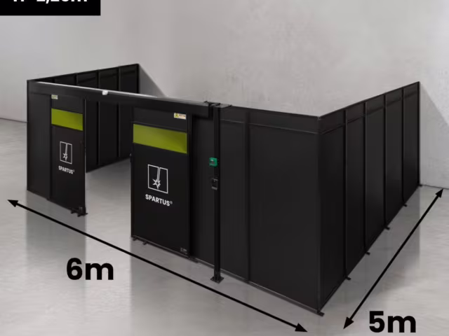 Spartus Modułowa cela for welding laser 6000x5000x2250 - układ U (3 ściany)