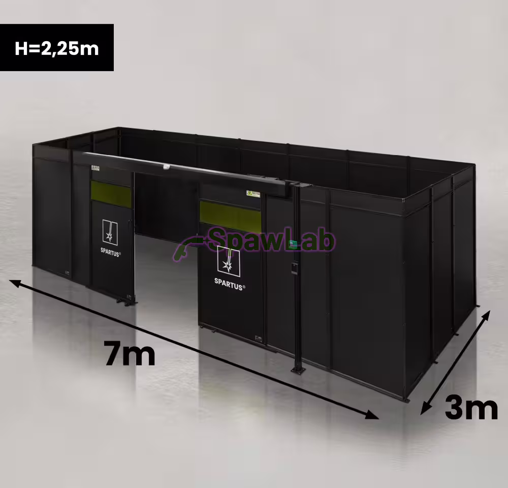 Spartus Modułowa cela for welding laser 7000x3000x2250 - układ czterostronny (4 ściany)