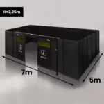 Spartus Modułowa cela für Schweißen Laser 7000x5000x2250 - układ czterostronny (4 ściany)